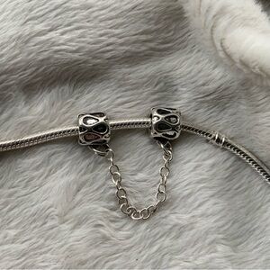 Sterling Silver Safety Chain Charm